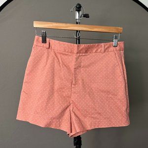 forever 21 | shorts | pink/rose + white polka-dot | [us] size medium